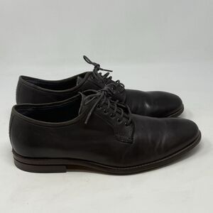 Cole Haan Grand Warner Shoes Mens 9.5 Gray Leather Classic Oxford Derby Dress